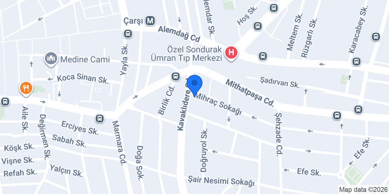 Cake Lovers İstiklal konumu