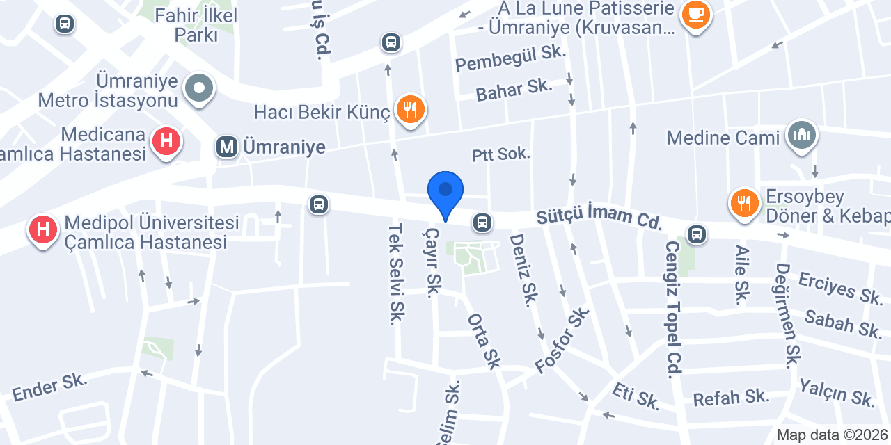 Baklavacı Güllüoğlu konumu