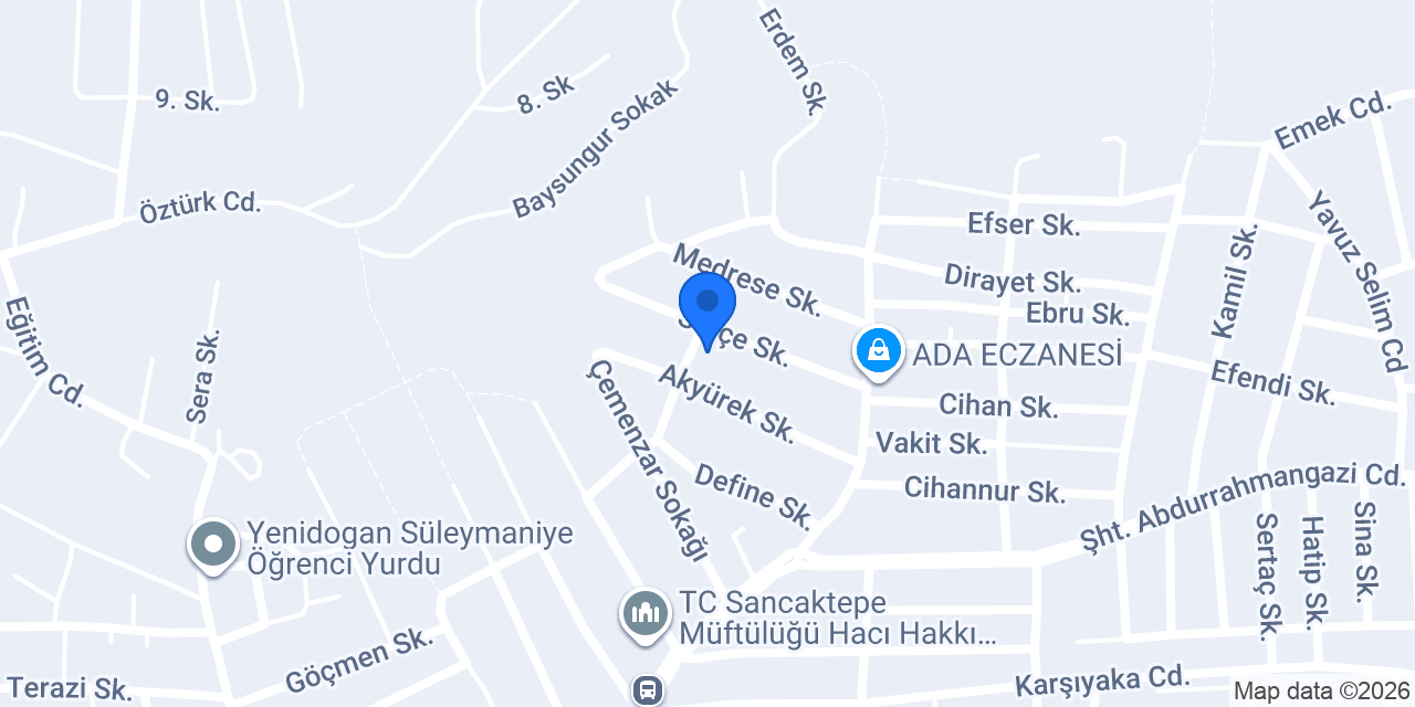 Ask Yapı İnşaat Site Projesi konumu