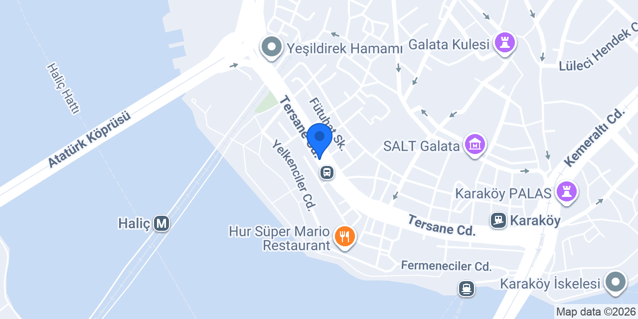 Fiyort Restaurant Karaköy konumu