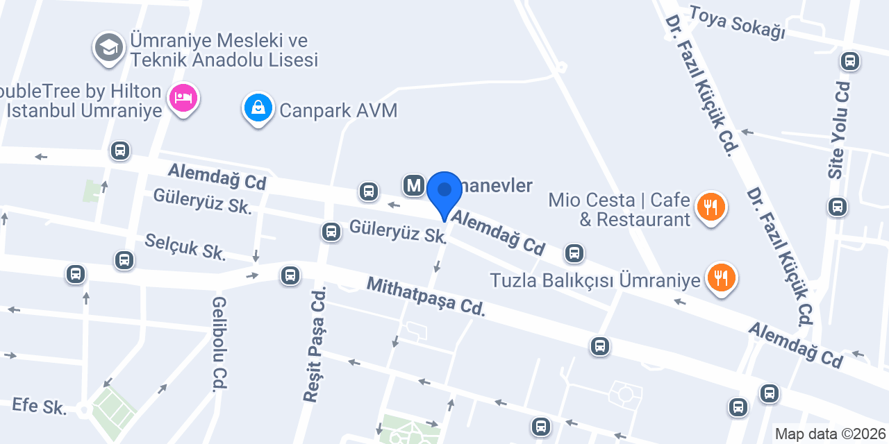 Yapı Kredi - Ümraniye Siteyolu Şubesi konumu