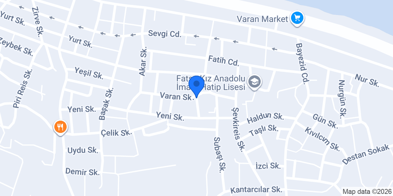 Özel Fatsa Vefa İlkokulu konumu