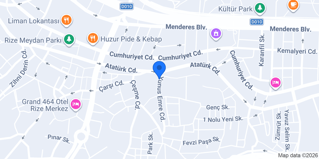 Çiçekçim Rİze konumu