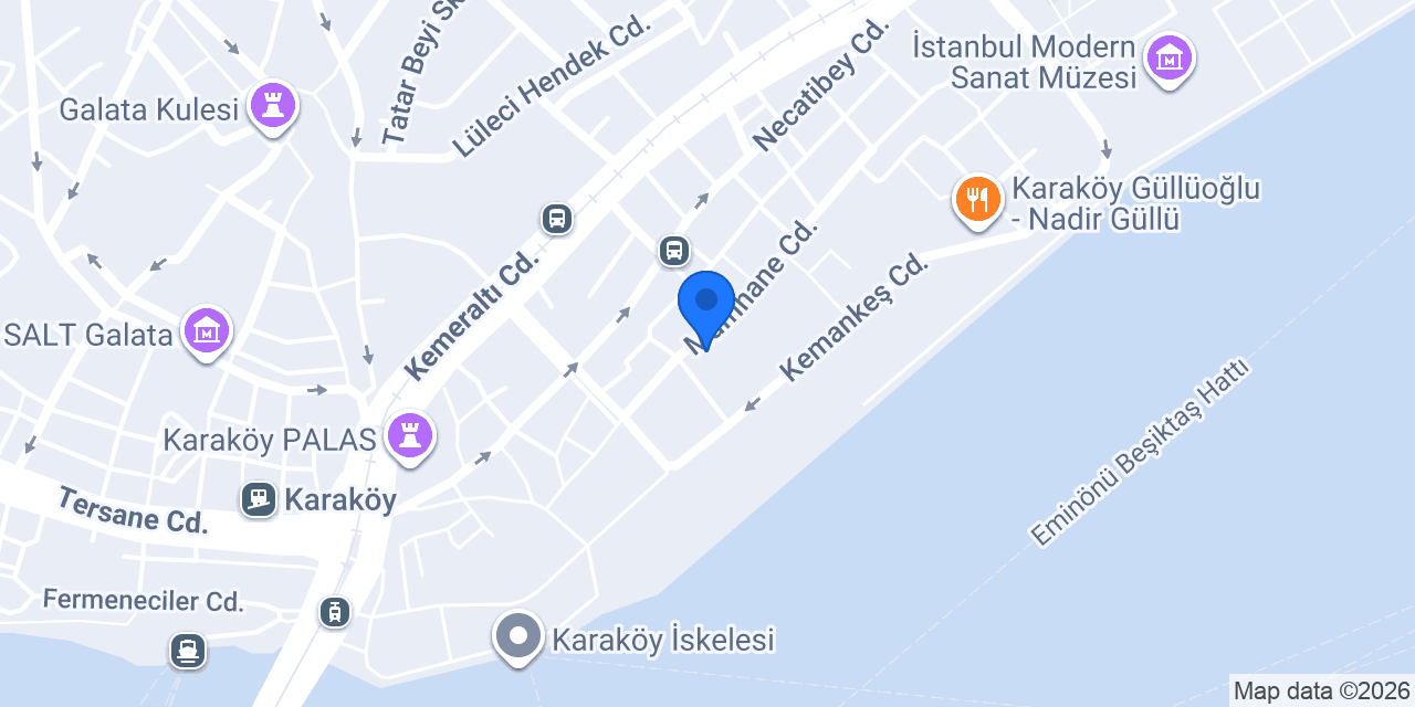 Mas Suites Karaköy konumu