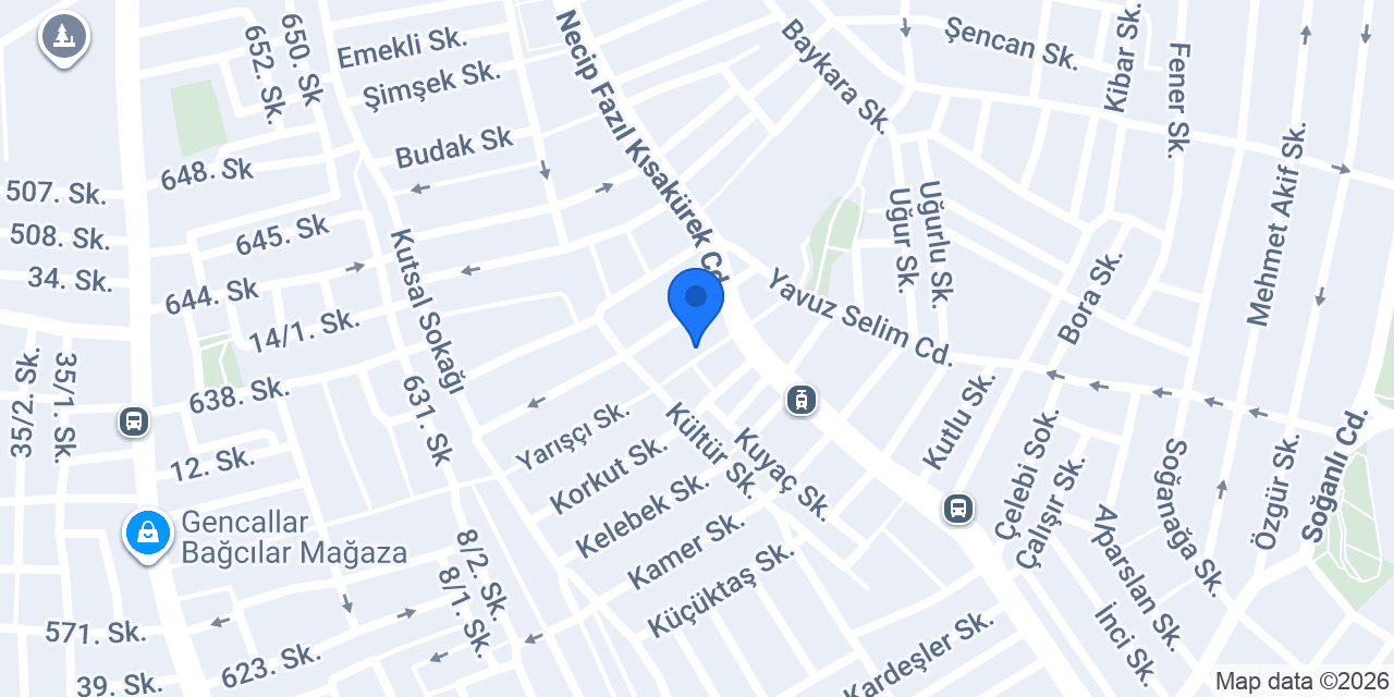 Gül kafe restorant konumu