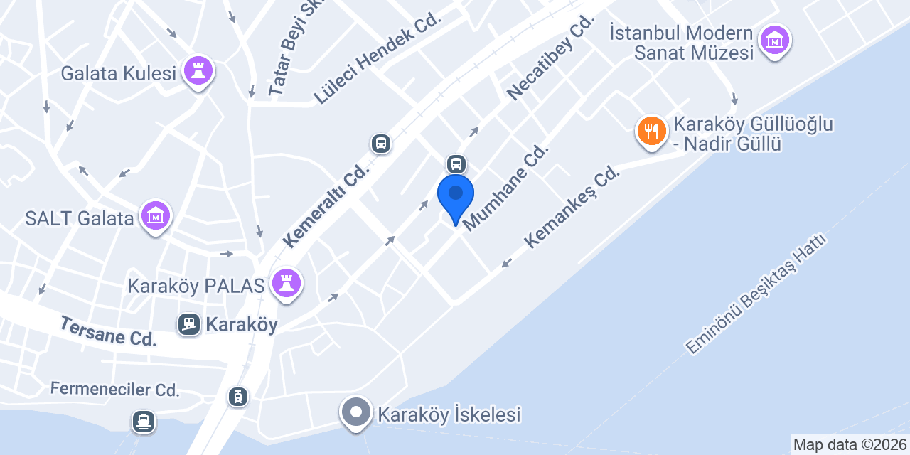Bdino Fish Wrap Karaköy konumu
