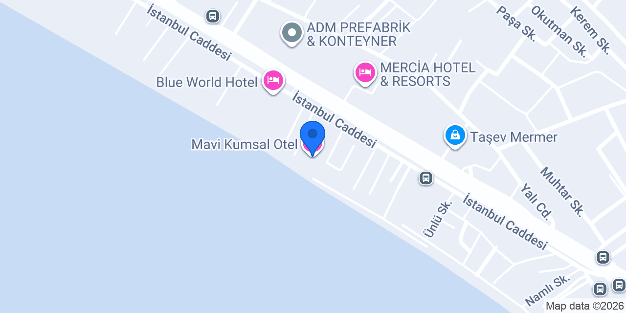 Mavi Kumsal Otel konumu