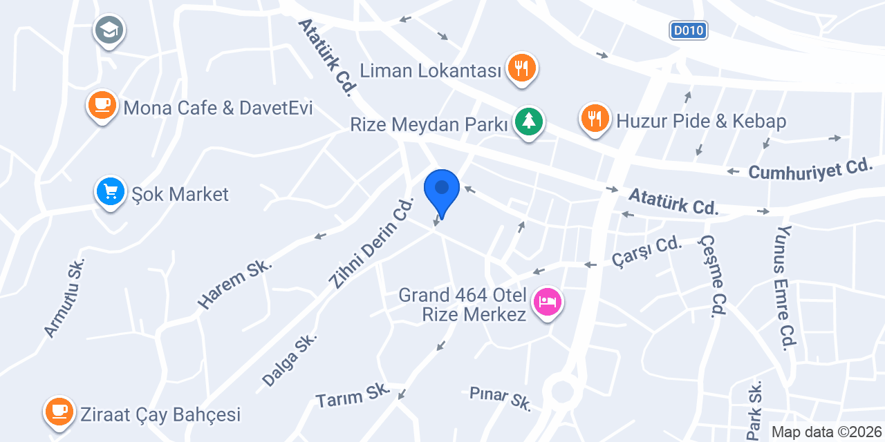 Hurkar Rent a Car konumu