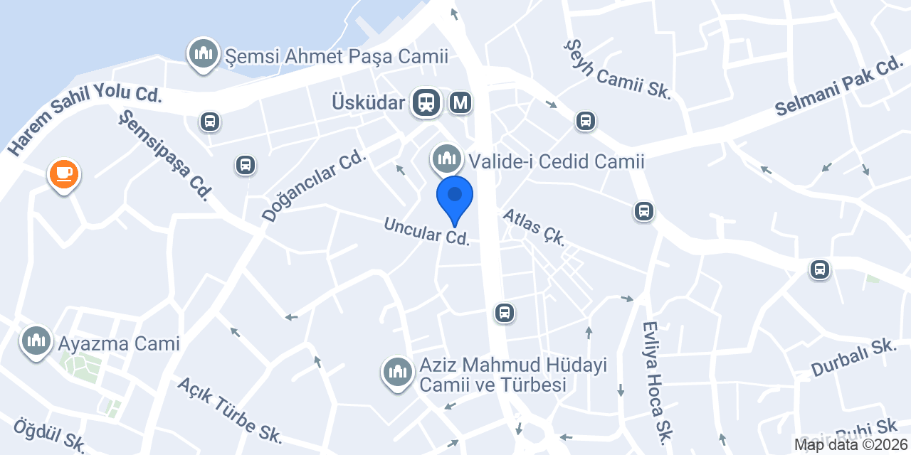 Ziraat Katılım Üsküdar Şubesi konumu
