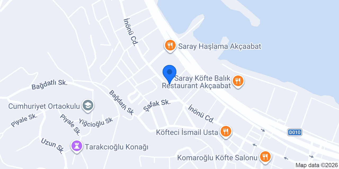 Çolak Köfte konumu
