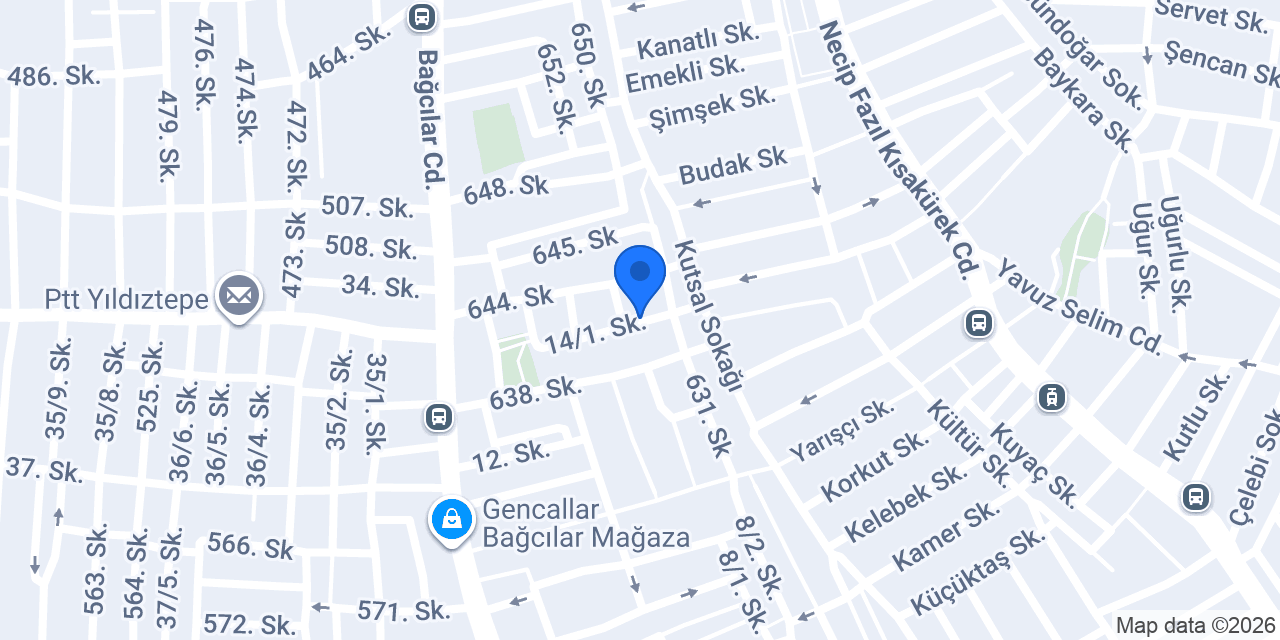 Söğüt Mobilya (Bağcılar) konumu