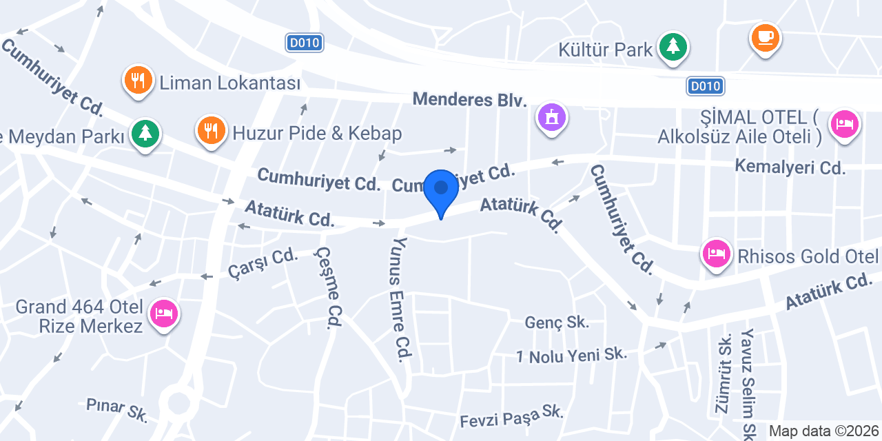 Hutoğlu Ticaret konumu