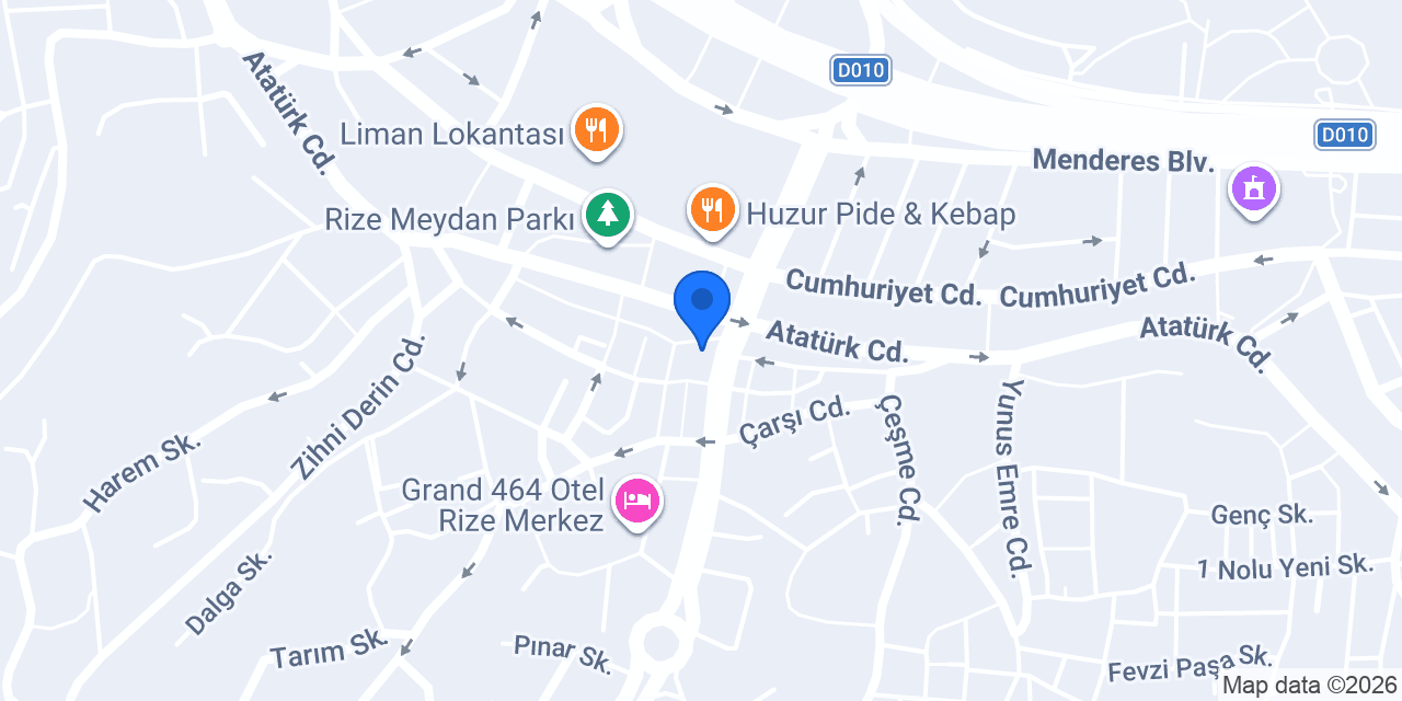 Rize Av Elif Aksu konumu