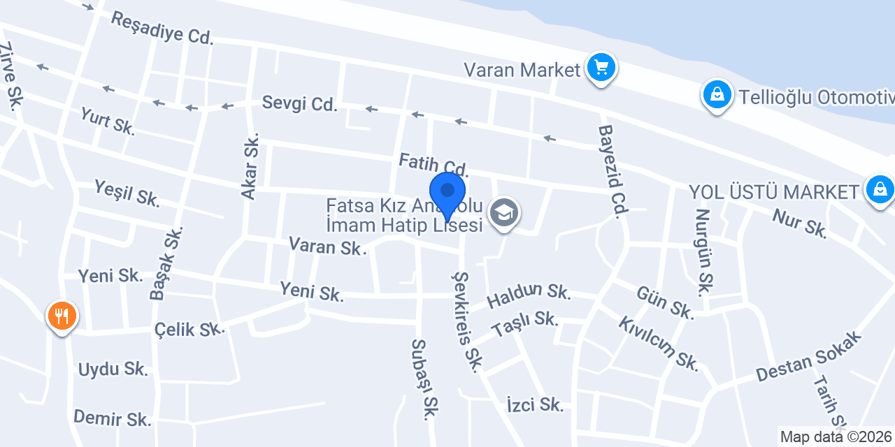 Fatsa Kurtuluş Aile Sağlık Mrk. konumu