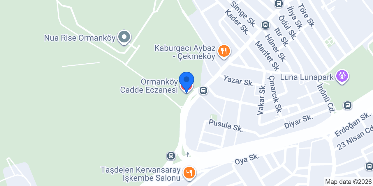 Ormanköy Cadde Eczanesi konumu