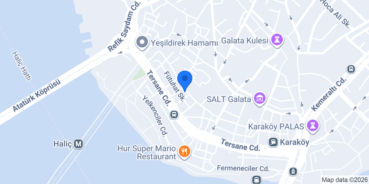 Galata Hırdavat konumu