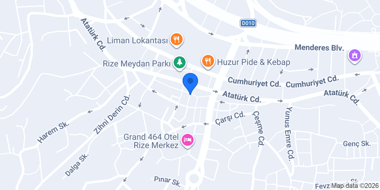 Sefa Gümüş Rize konumu