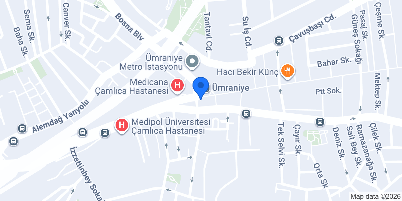 Dişçim Diş Kliniği Abdullah Ayvaz konumu