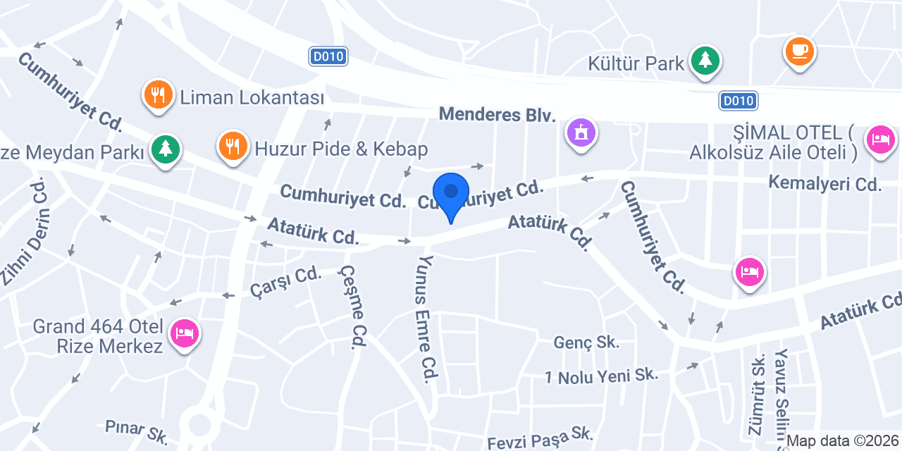 Fen Bilimleri Rize konumu