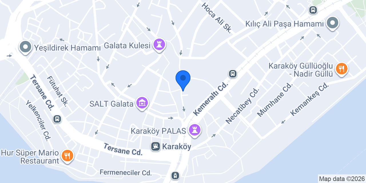 İstanbul Aşkenaz Sinagogu konumu