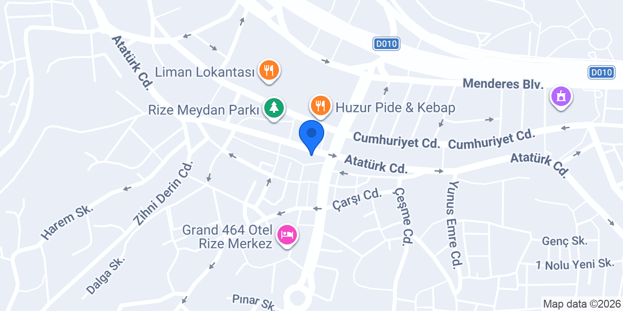 Ezgi moda evi rize konumu