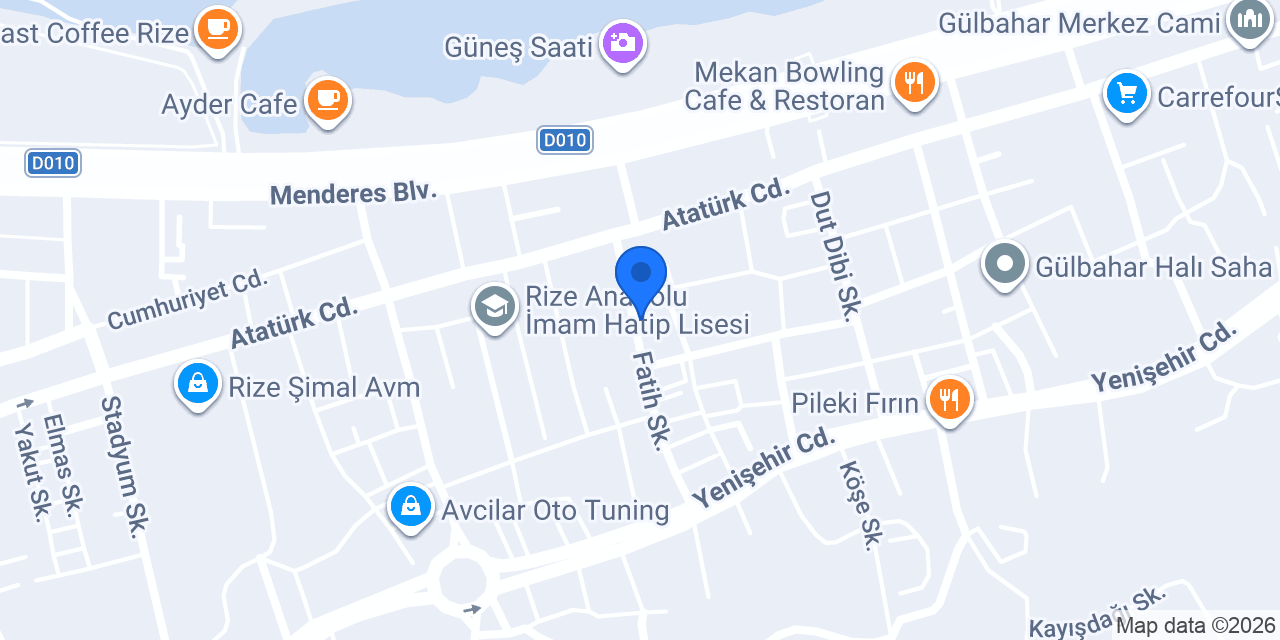 Rize Web Tasarım - Eko Ajans konumu