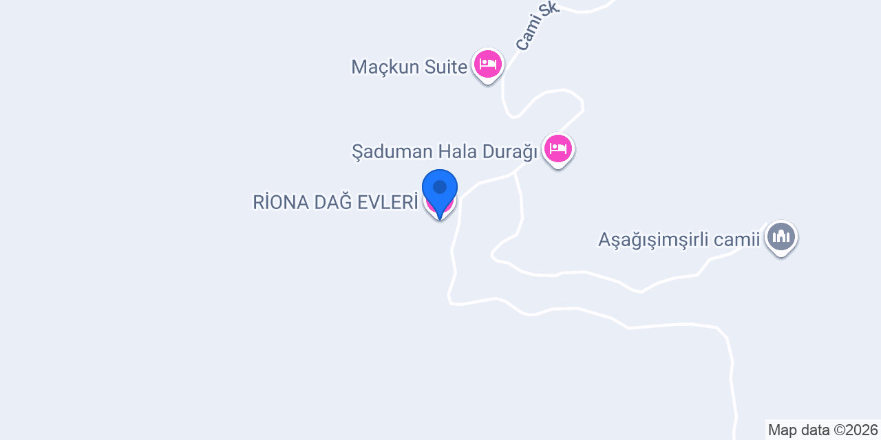 RİONA DAĞ EVLERİ konumu