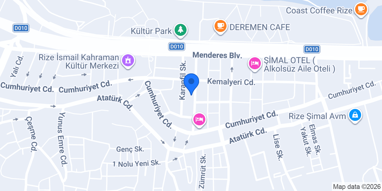 Aydoğan Otel konumu