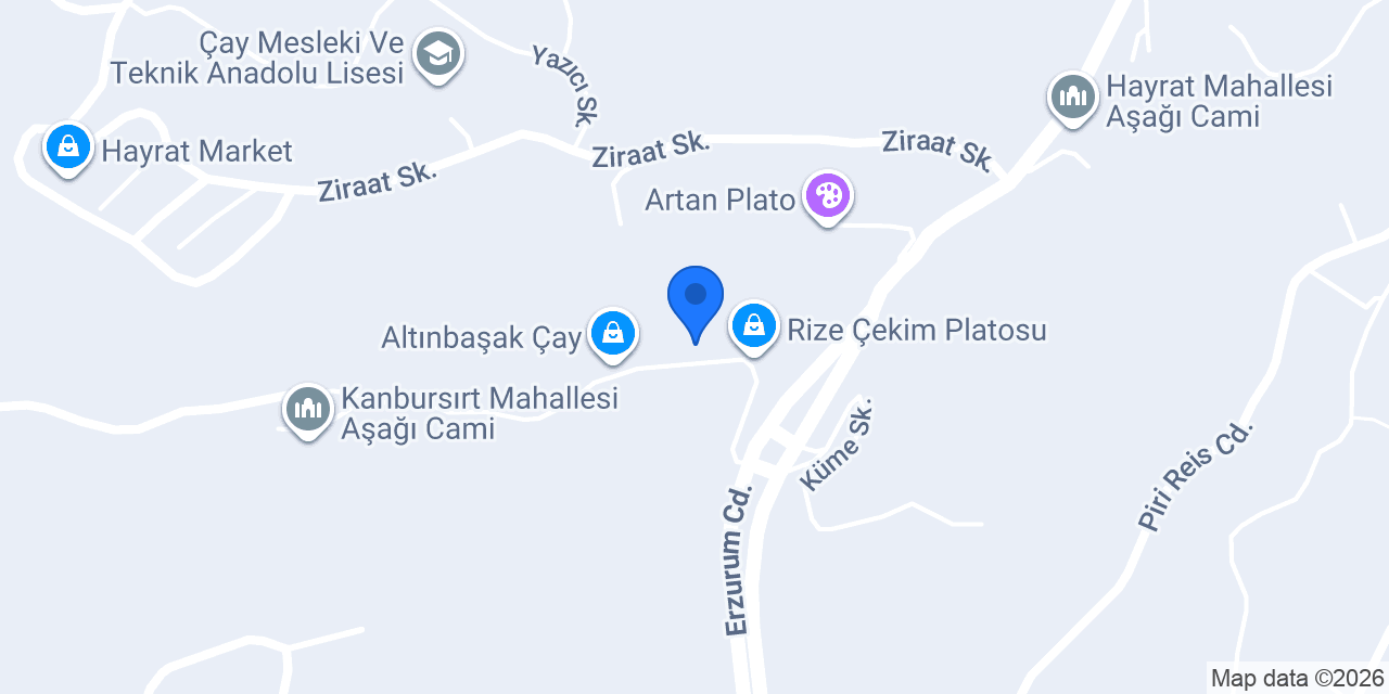Rize Levent Koleji konumu