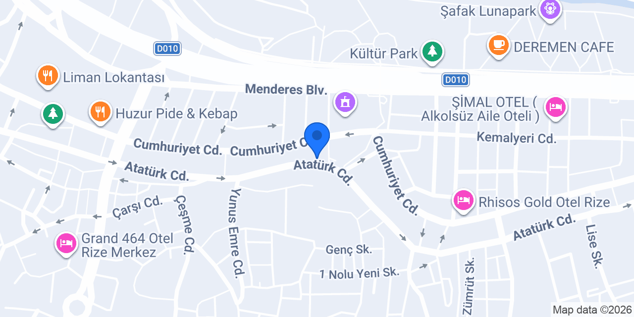 Rize Halk Eğitimi Merkezi konumu