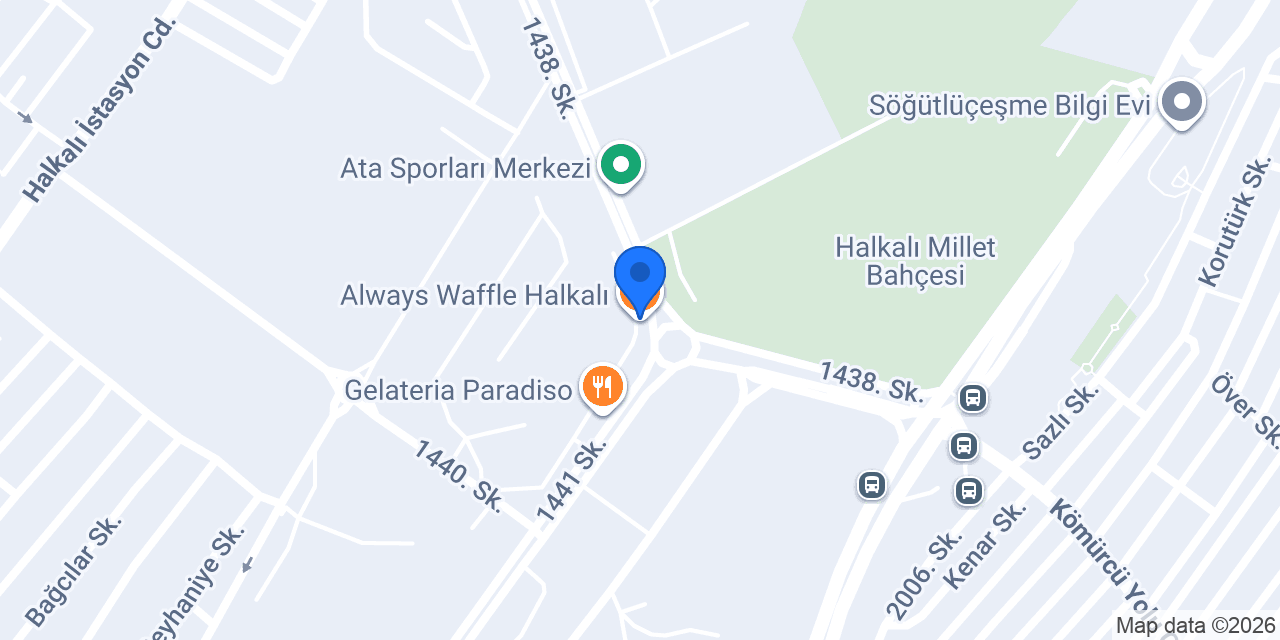 Always Waffle Halkalı konumu