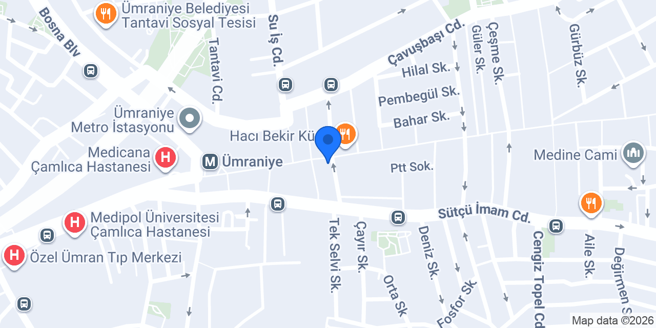 Eminevim Ümraniye Şube konumu