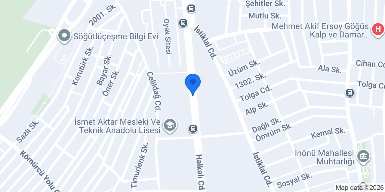 Küçükçekmece Otell konumu