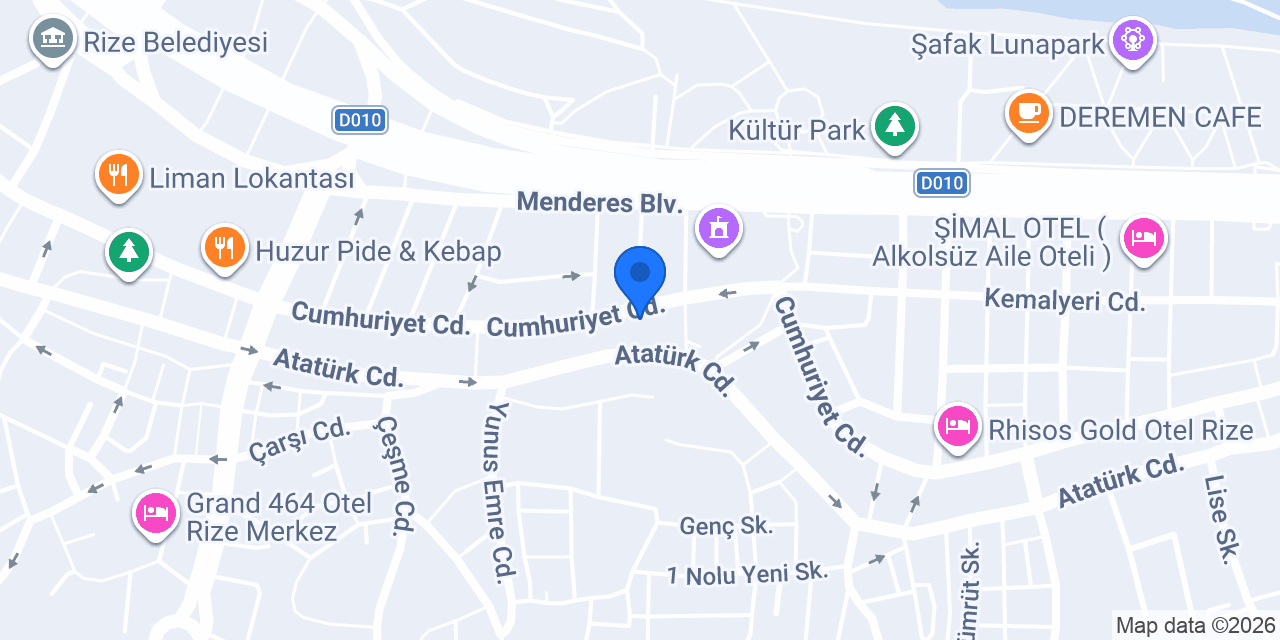 Rize Vakar SRC Kursu & Psikoteknik Belgesi konumu