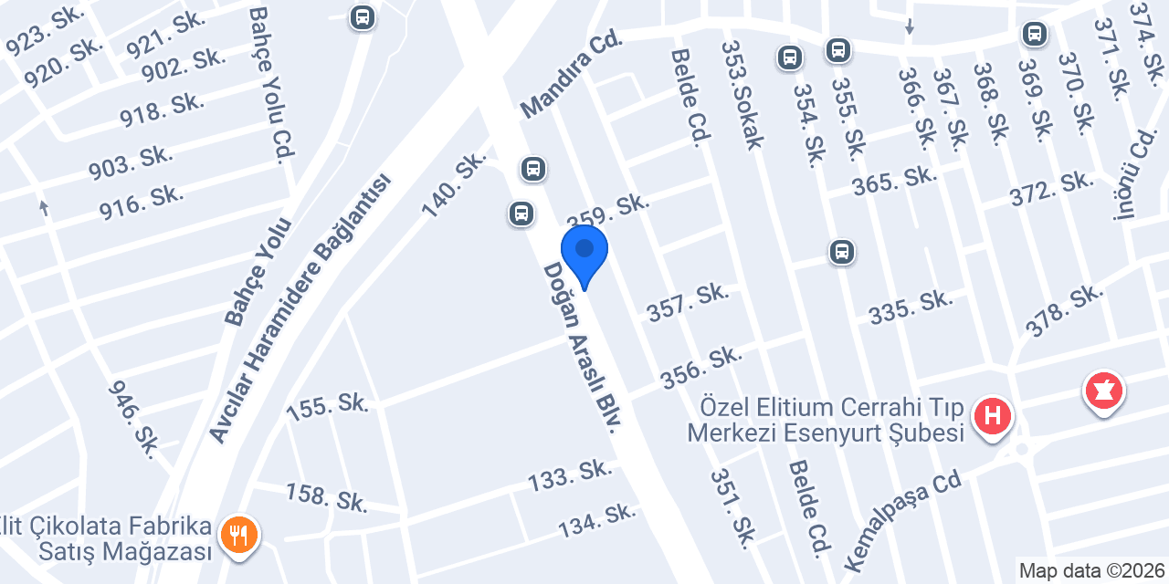İSKİ Esenyurt Şube Müdürlüğü konumu