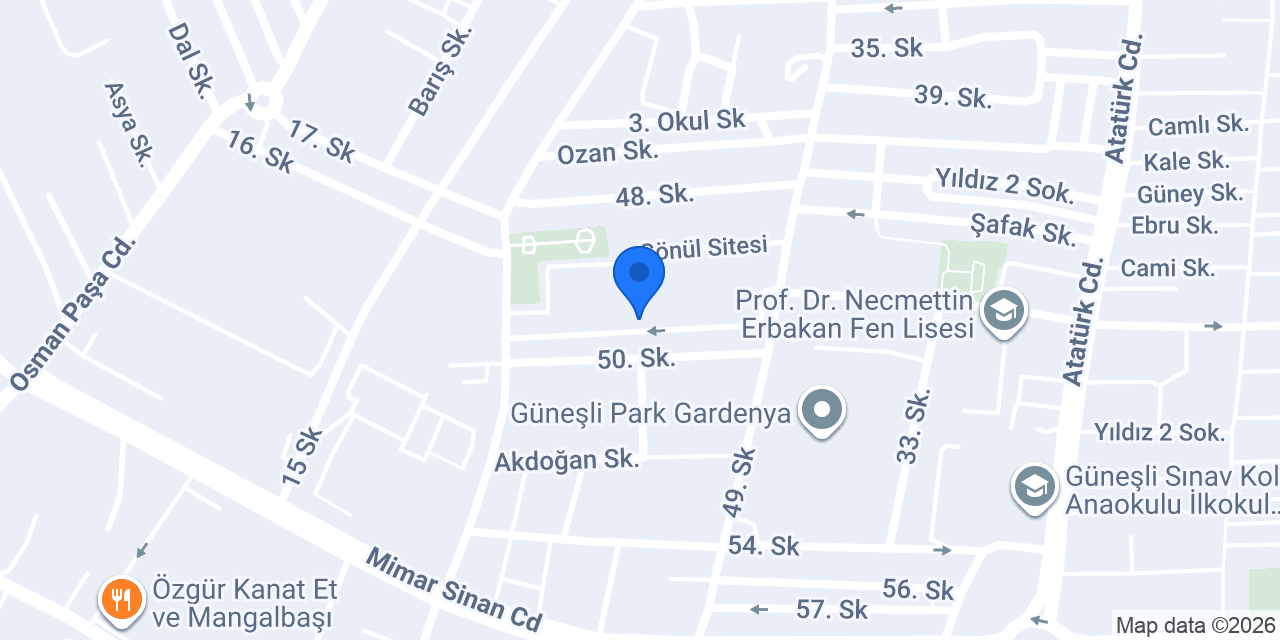 Adsızlar İnşaat konumu