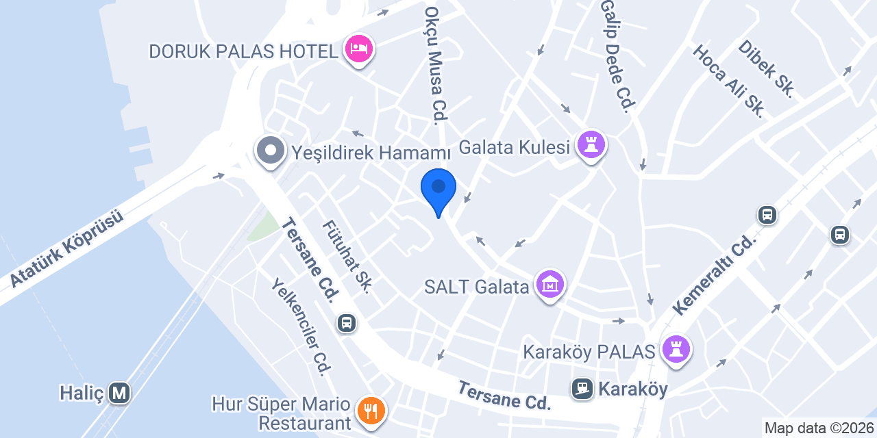 Garanti BBVA Galata Şubesi konumu