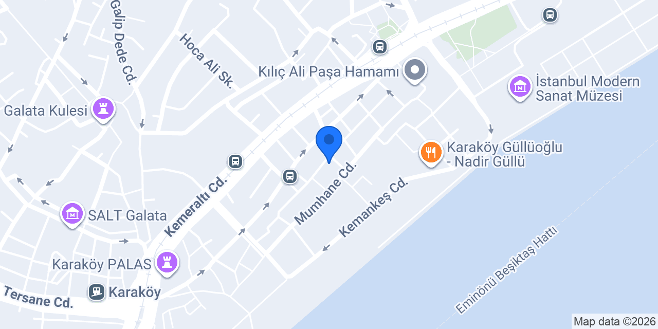 San Kuaför Karaköy konumu