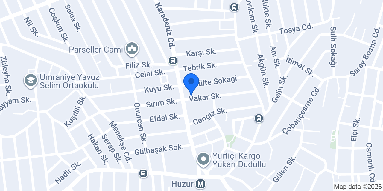 Dudullu elektirik konumu