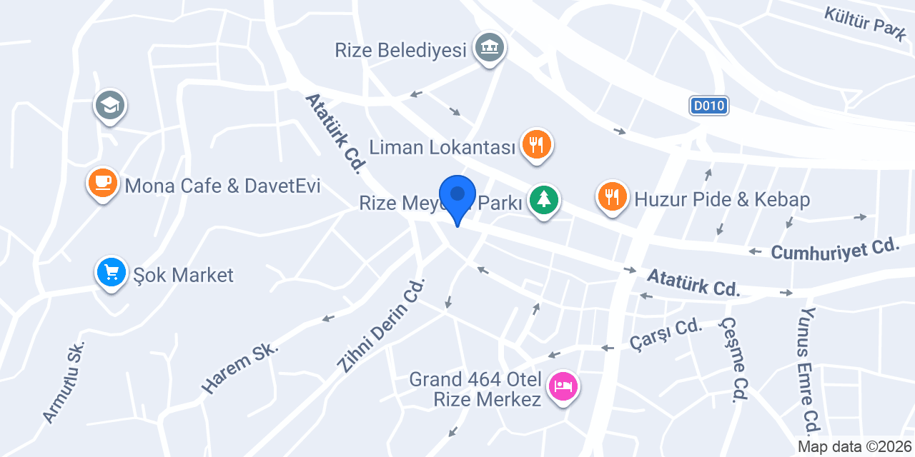 Mavi Köşe Dondurma konumu