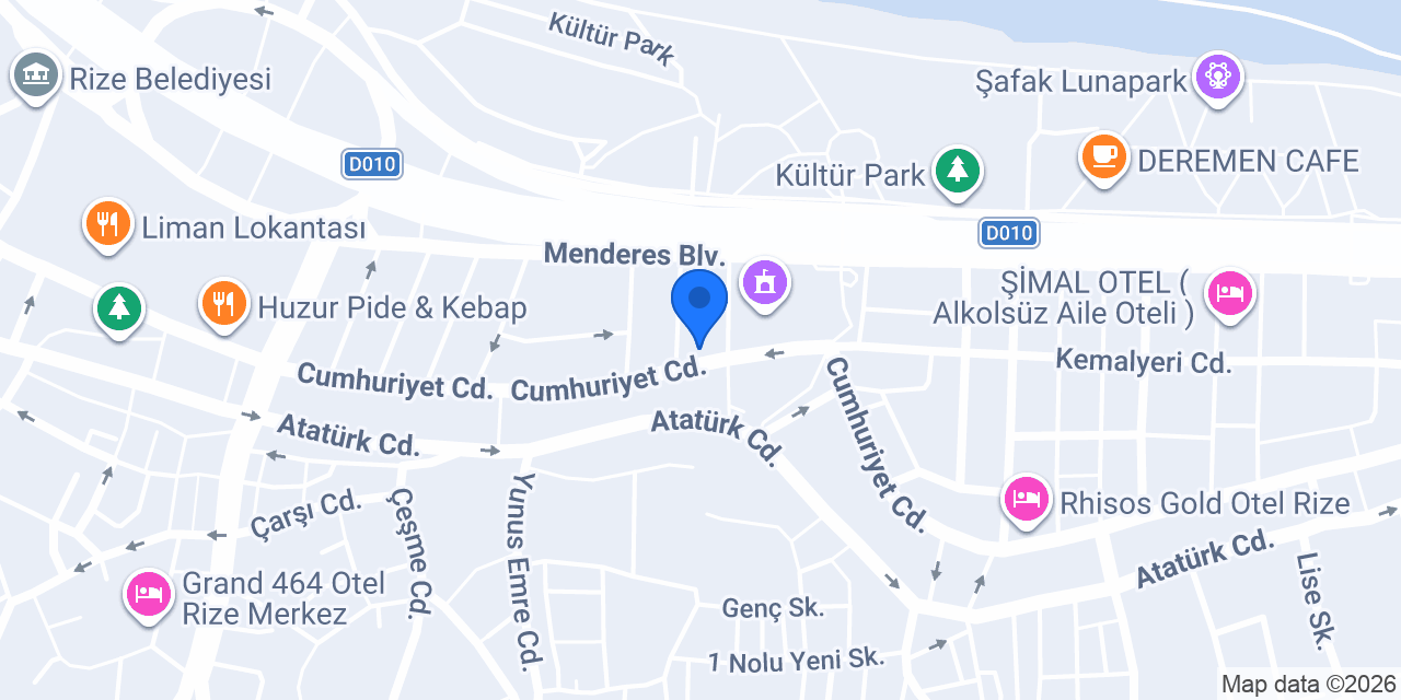 Rize Çıtır Simit konumu