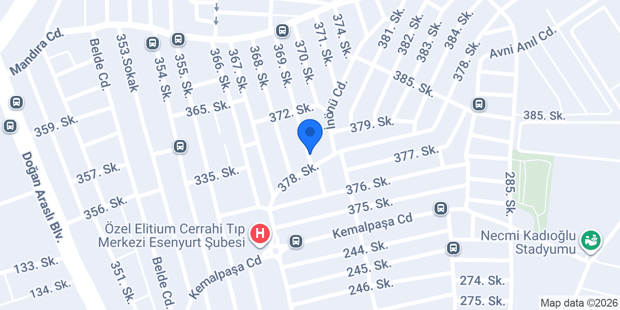 BŞK MARKET konumu