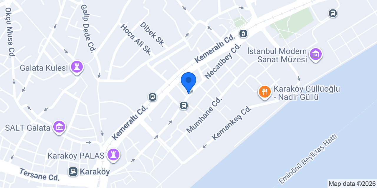 Karaköy Künefe konumu