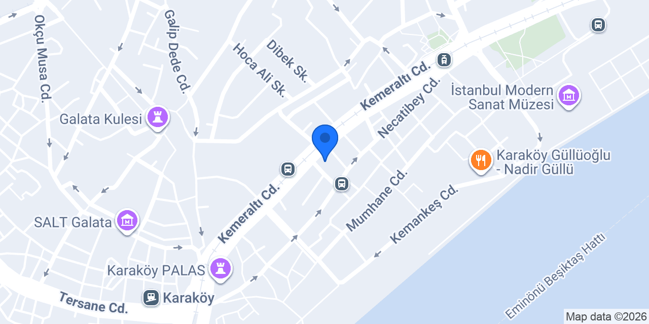 Emlak Katılım Karaköy Şubesi konumu