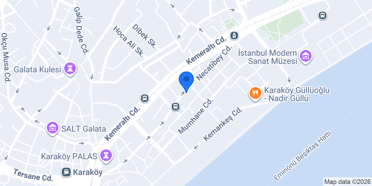 TEB Karaköy Şubesi konumu