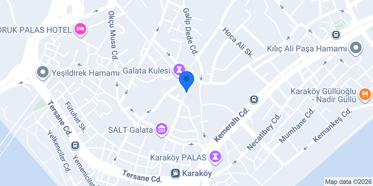 Mahal Art Galata konumu