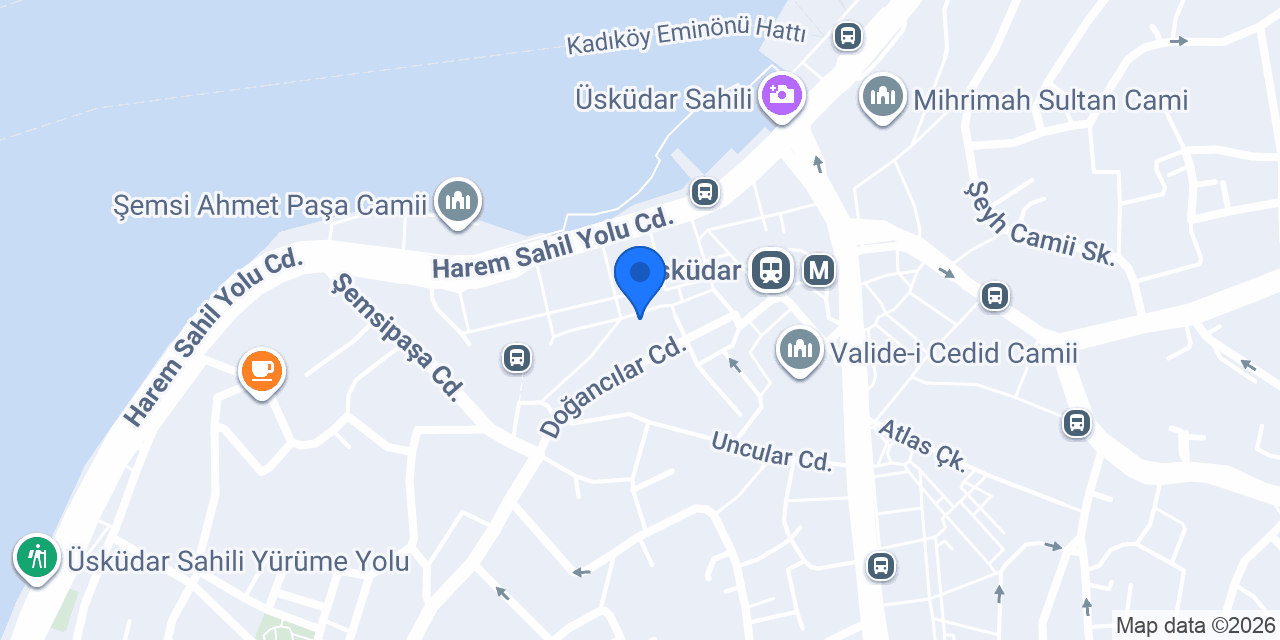 Birevim Üsküdar Şubesi konumu