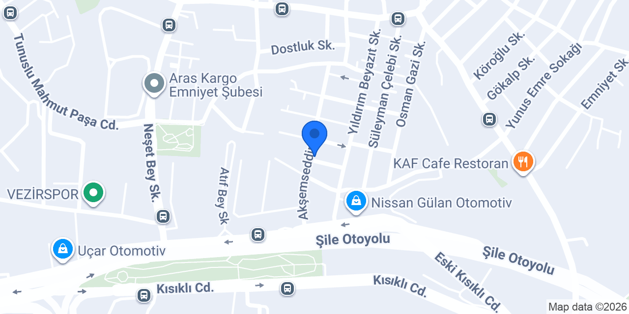 Diş Hekimi Meriç Kalamanoğlu konumu