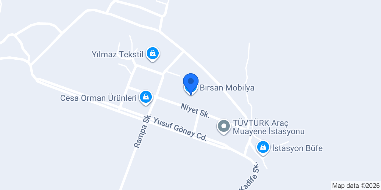 Birsan Mobilya konumu