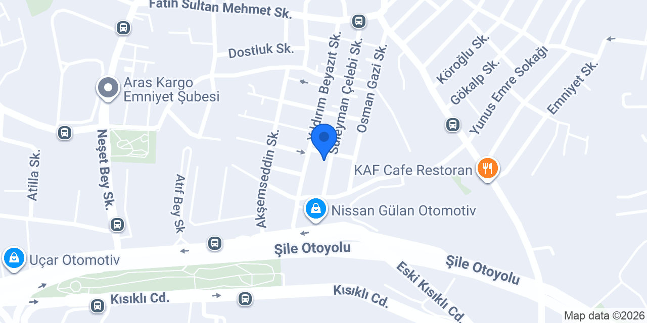 MAF Mobilya Marangoz Atölyesi konumu